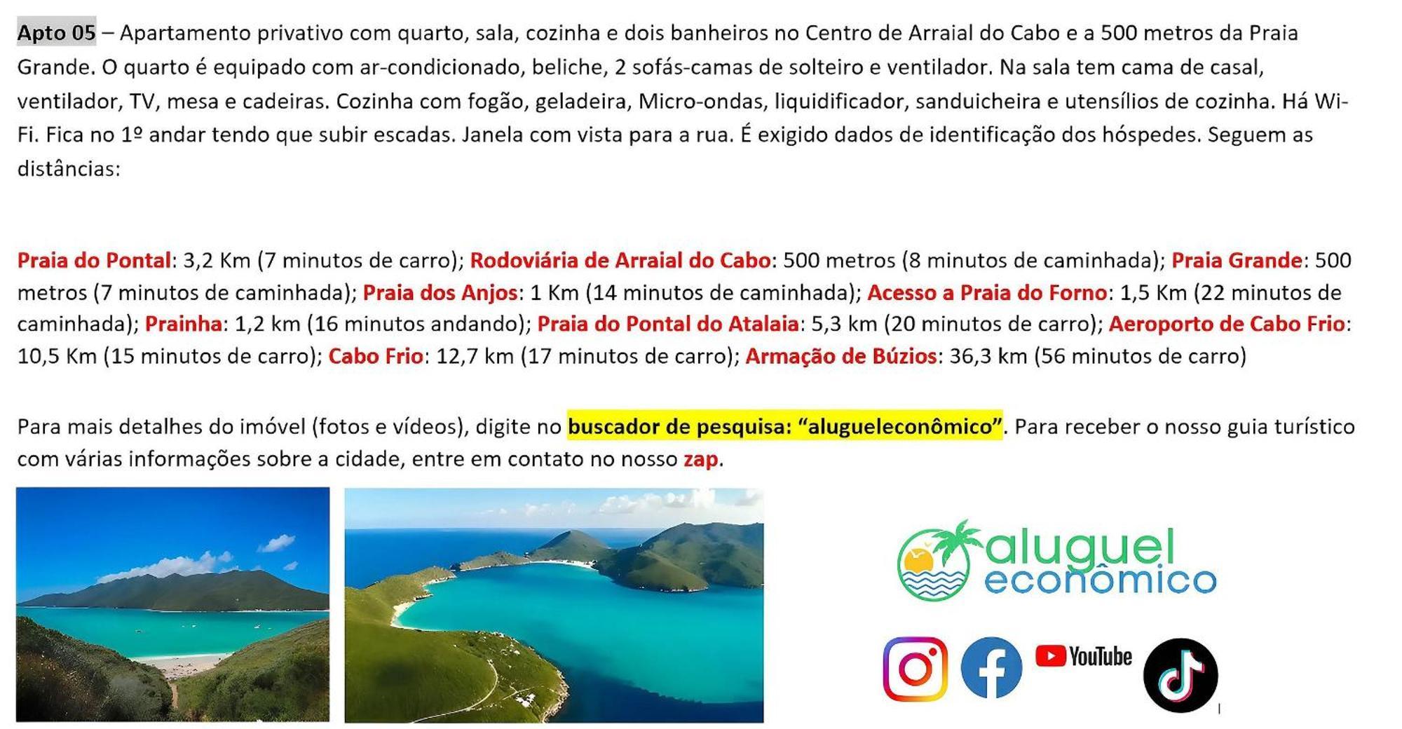 Arraial Do Cabo - Brisas Do Farol - Aluguel Economico 아파트 외부 사진