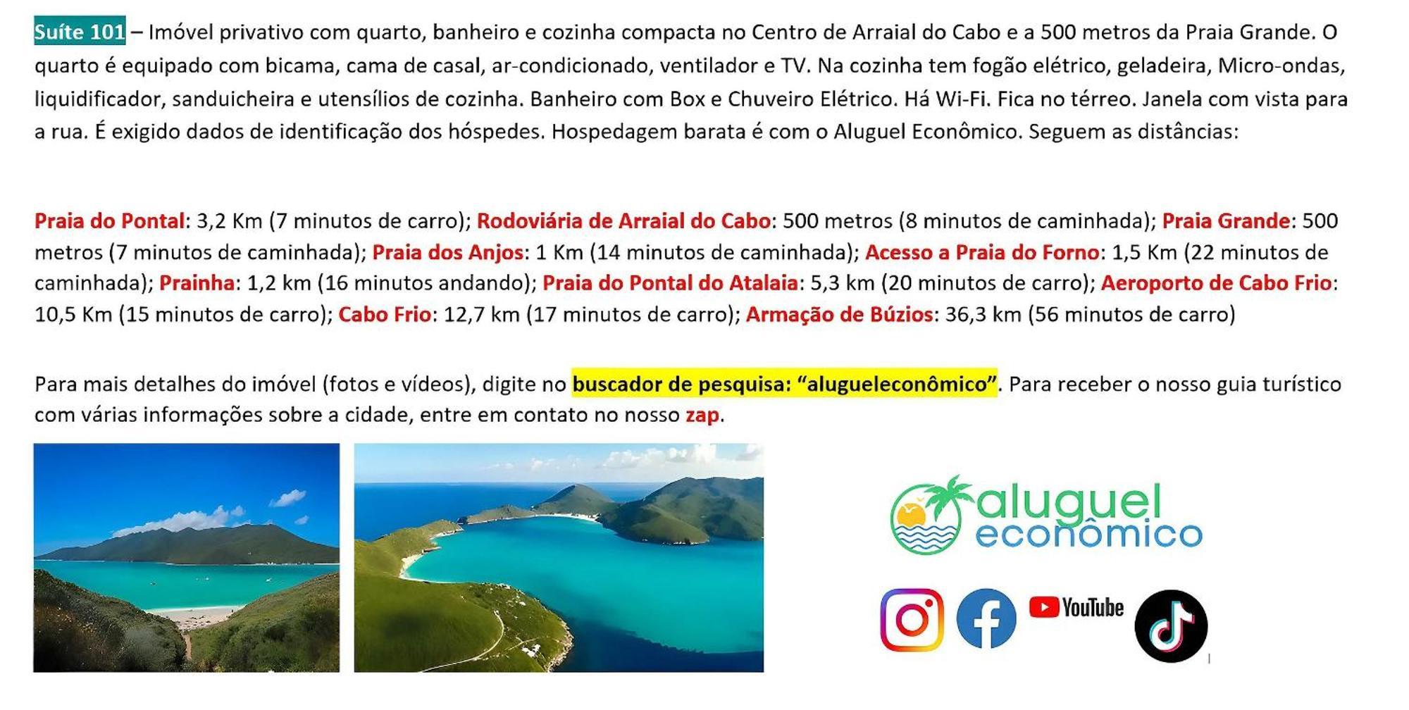 Arraial Do Cabo - Brisas Do Farol - Aluguel Economico 아파트 외부 사진